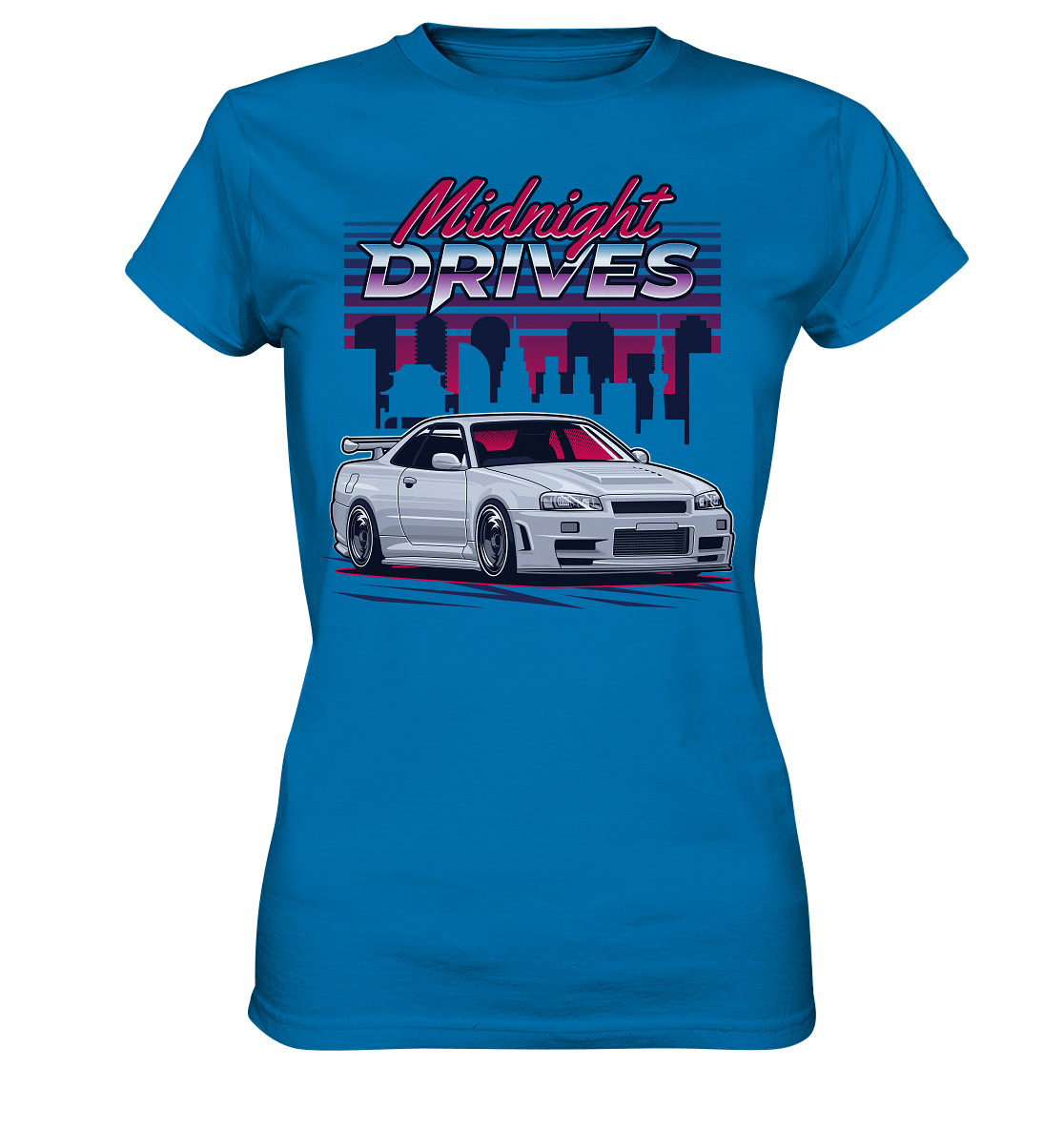 Midnight Drives R34 - Ladies Premium Shirt - MotoMerch.de