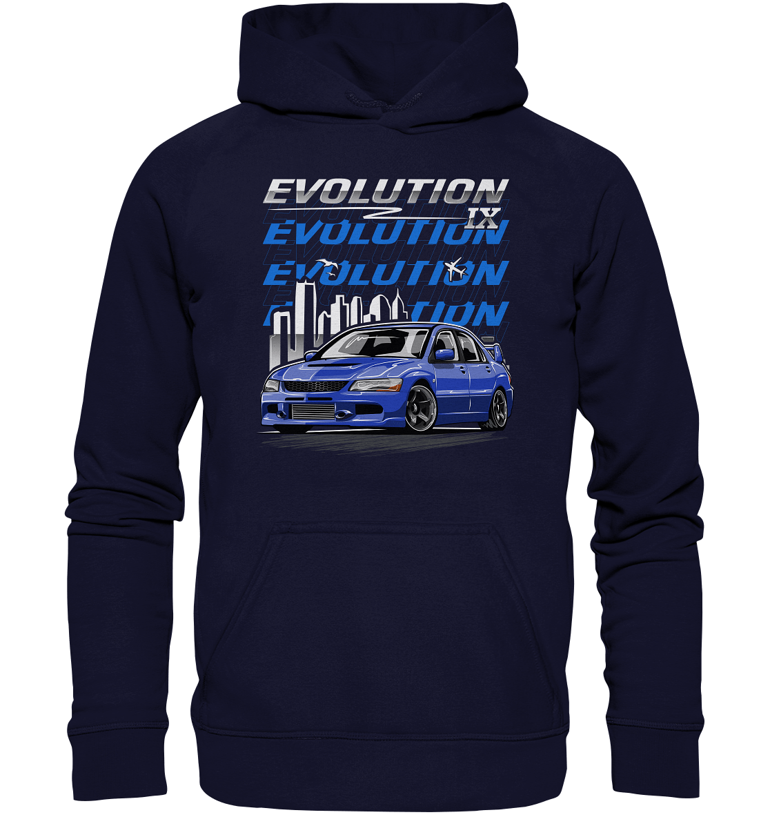 Mitsubishi Lancer Evolution IX - Basic Unisex Hoodie XL - MotoMerch.de