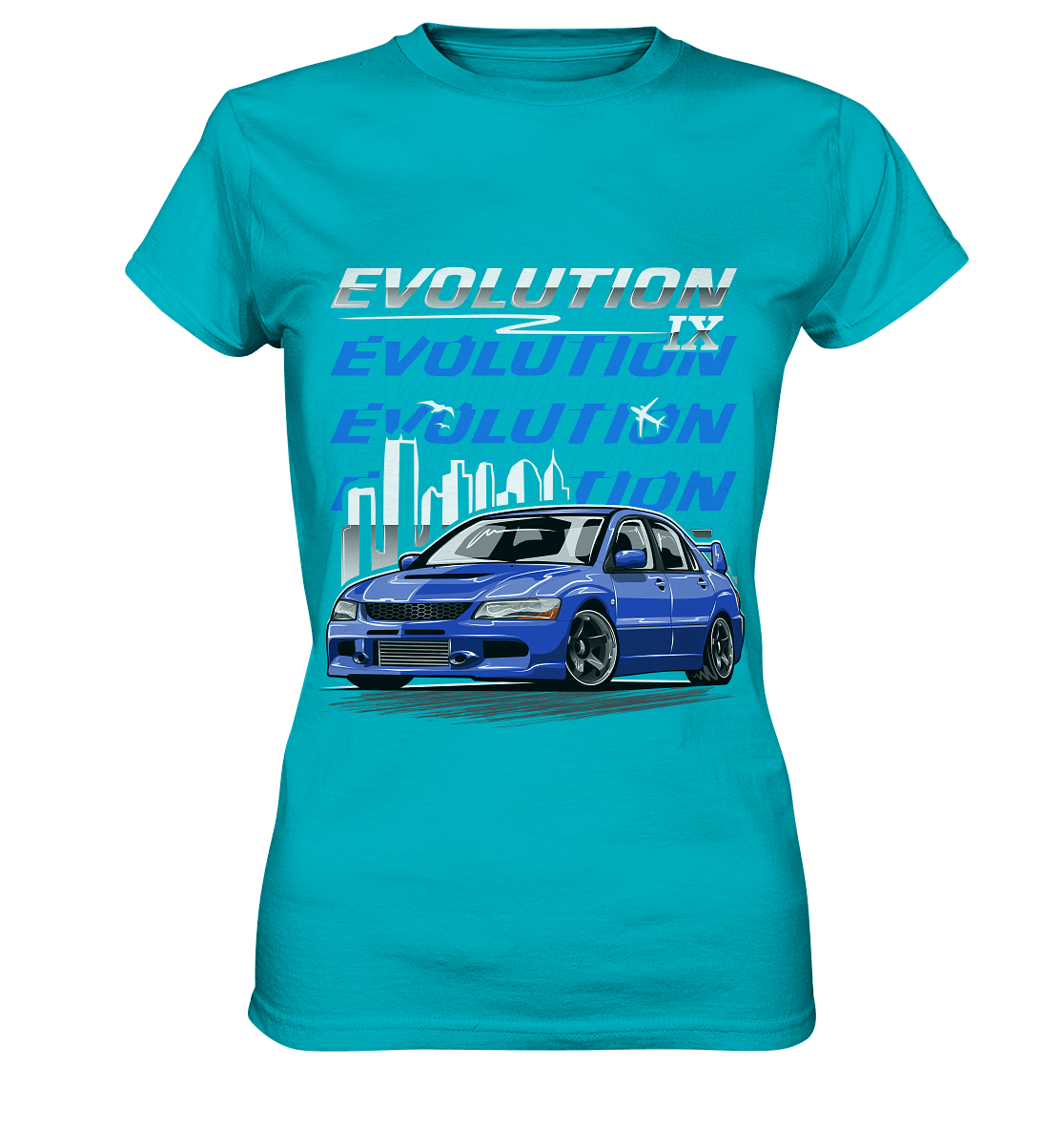 Mitsubishi Lancer Evolution IX - Ladies Premium Shirt - MotoMerch.de