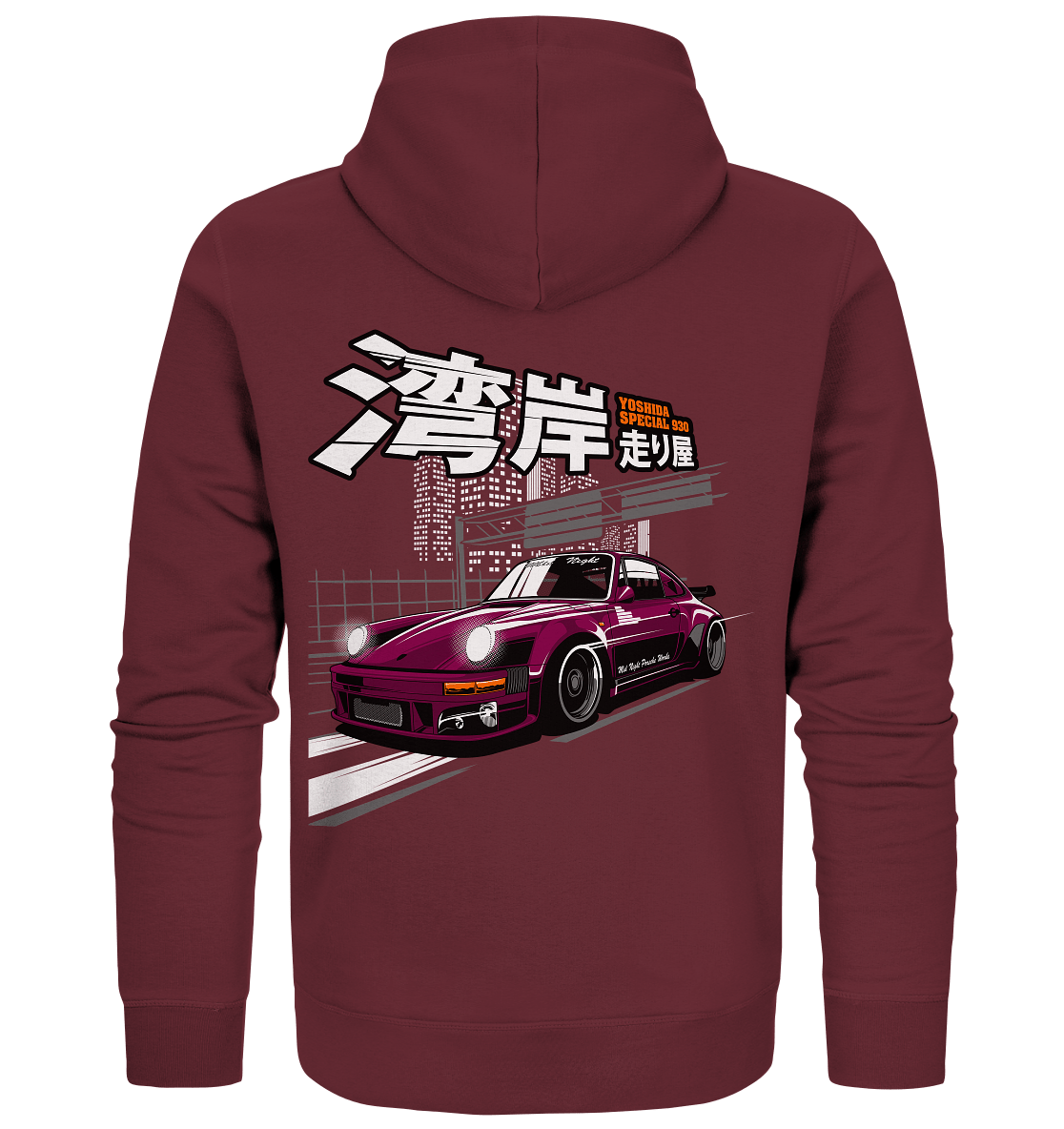 MPW Mid Night Porsche 930 - Organic Zipper - MotoMerch.de