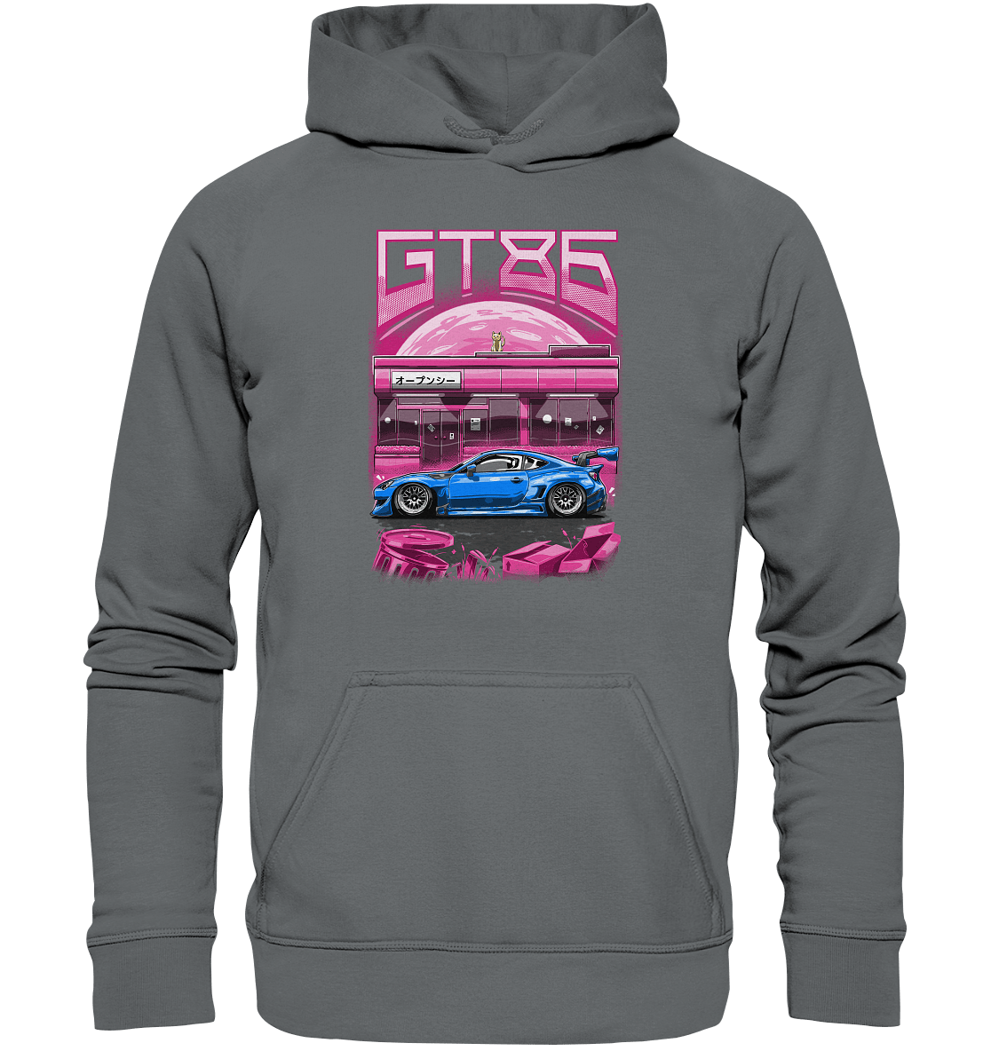 Neon Widebody GT86 - Basic Unisex Hoodie - MotoMerch.de