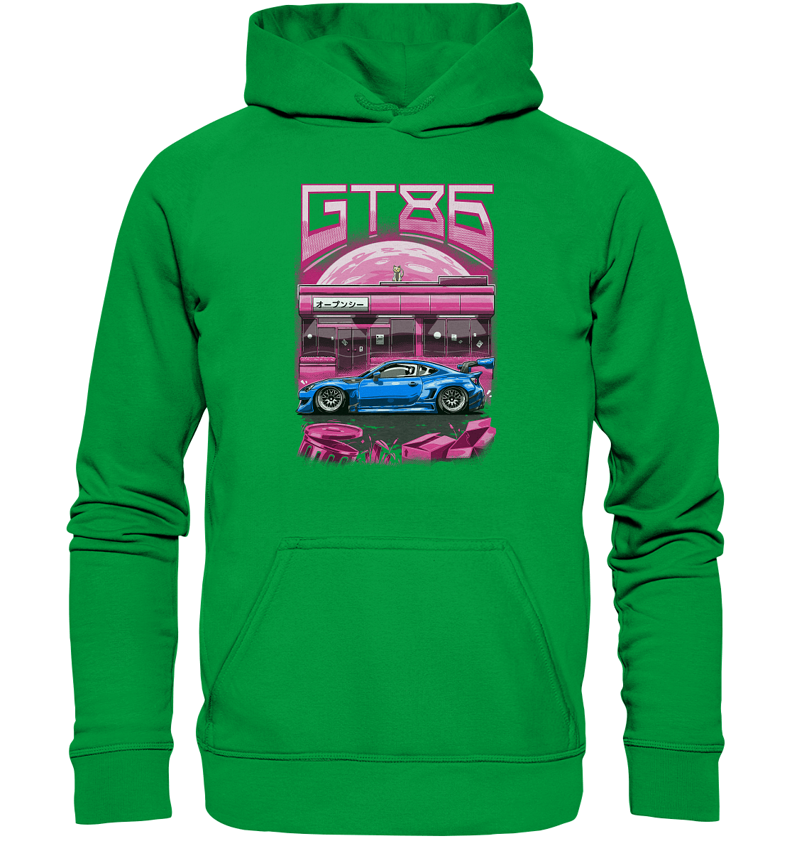 Neon Widebody GT86 - Basic Unisex Hoodie - MotoMerch.de