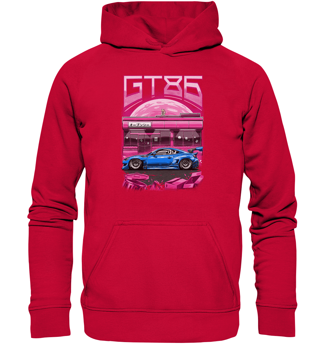 Neon Widebody GT86 - Basic Unisex Hoodie - MotoMerch.de