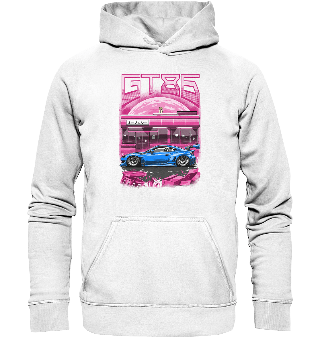 Neon Widebody GT86 - Basic Unisex Hoodie - MotoMerch.de
