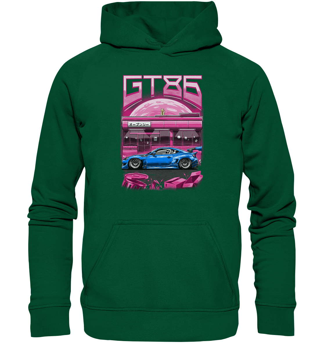 Neon Widebody GT86 - Basic Unisex Hoodie - MotoMerch.de