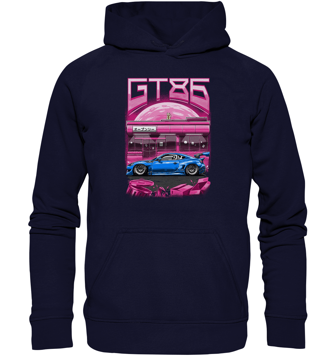 Neon Widebody GT86 - Basic Unisex Hoodie XL - MotoMerch.de