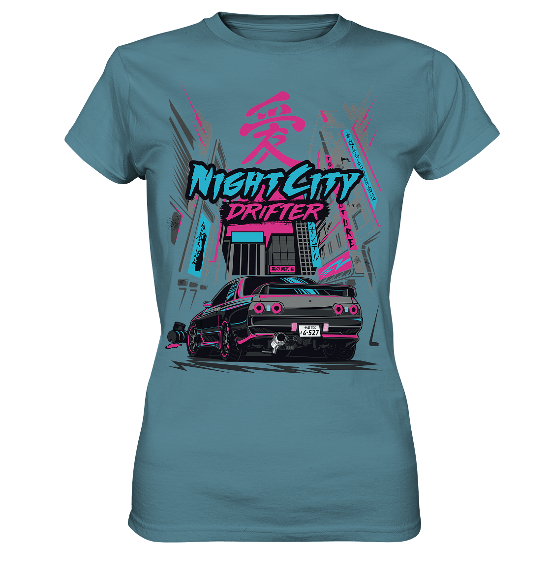 NightCity Skyline R32 - Ladies Premium Shirt - MotoMerch.de