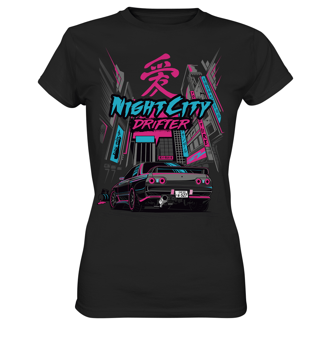 NightCity Skyline R32 - Ladies Premium Shirt - MotoMerch.de