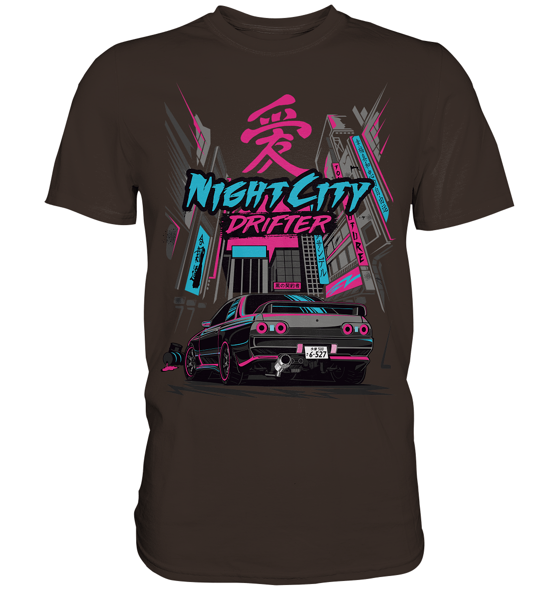 NightCity Skyline R32 - Premium Shirt - MotoMerch.de