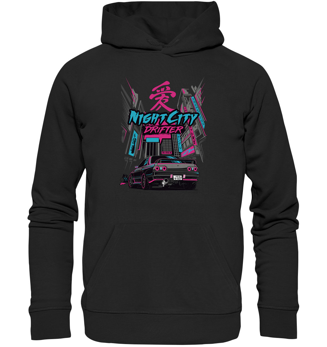 NightCity Skyline R32 - Premium Unisex Hoodie - MotoMerch.de