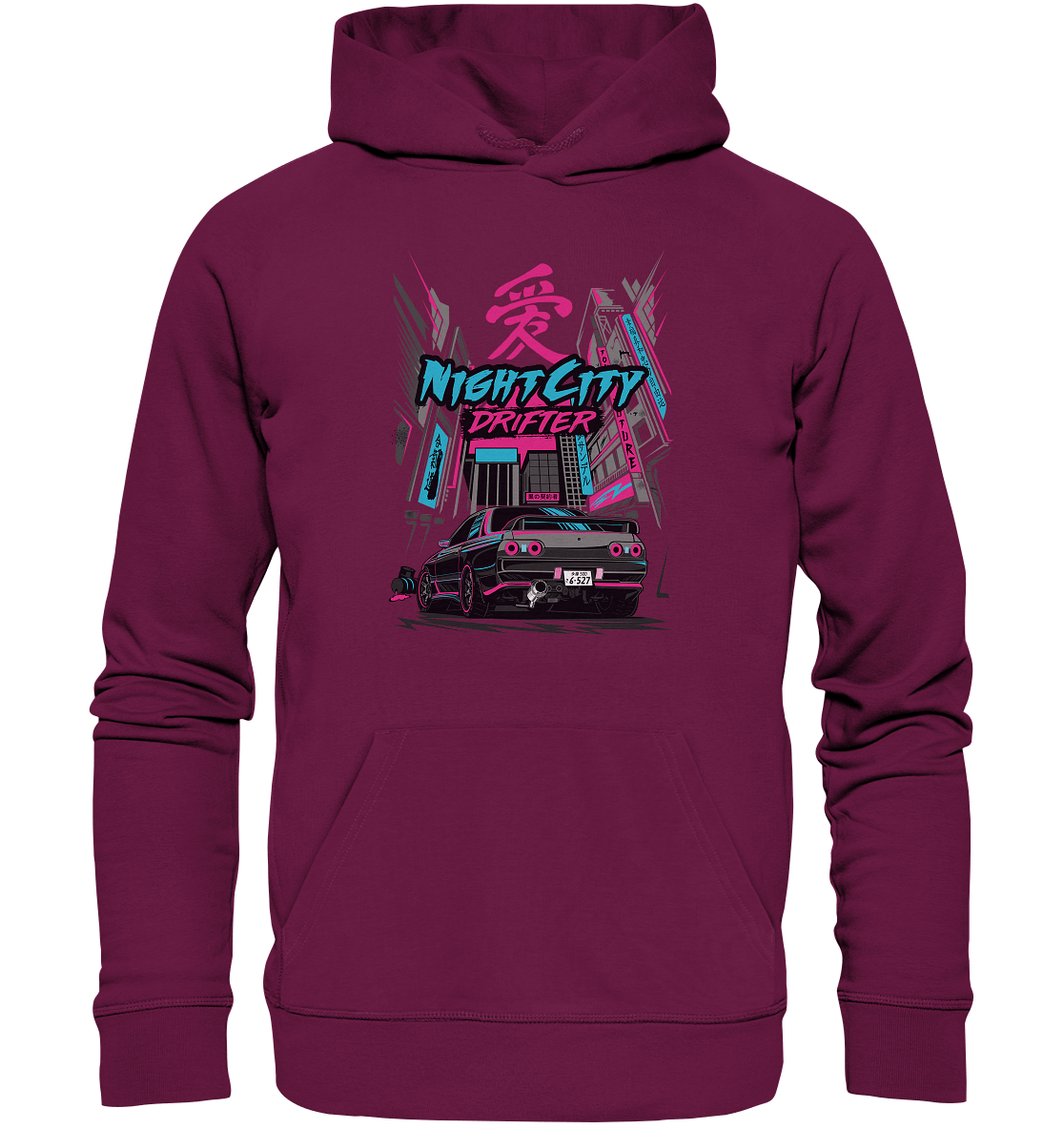 NightCity Skyline R32 - Premium Unisex Hoodie - MotoMerch.de