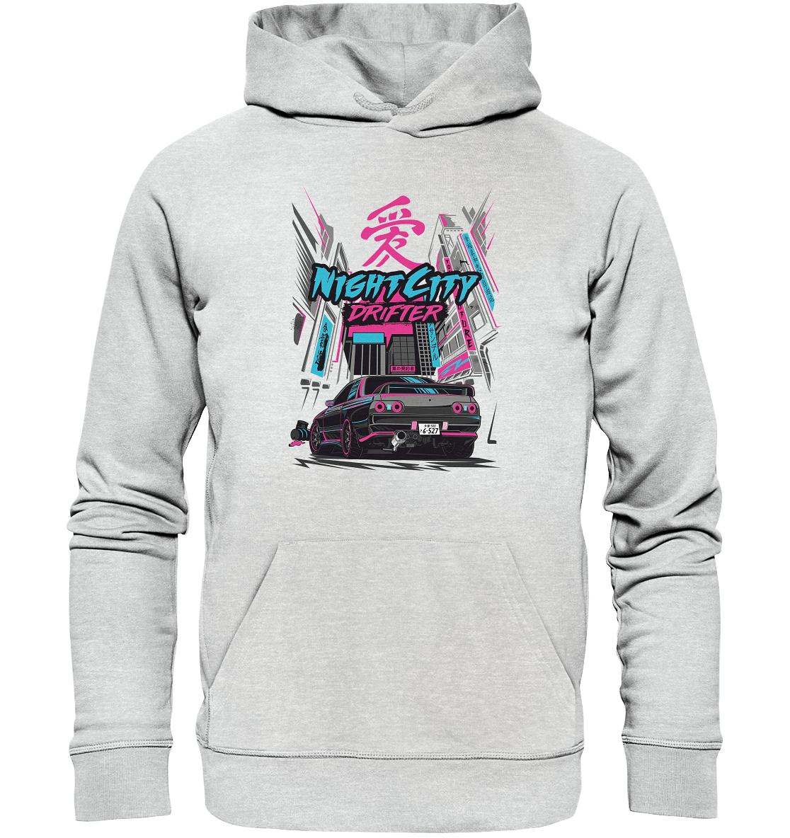 NightCity Skyline R32 - Premium Unisex Hoodie - MotoMerch.de