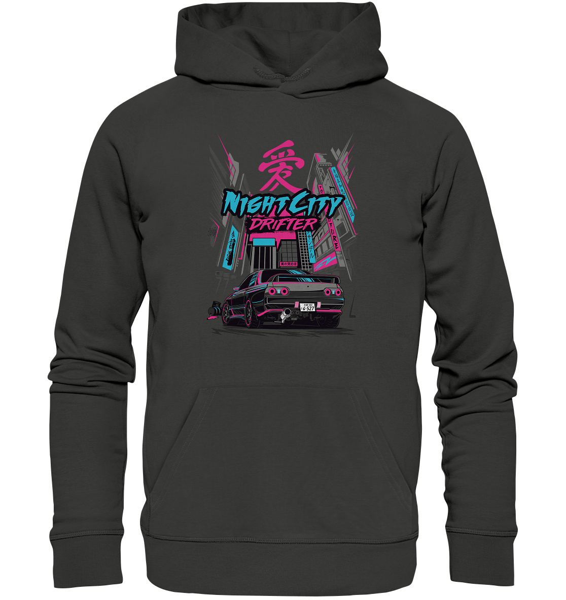NightCity Skyline R32 - Premium Unisex Hoodie - MotoMerch.de