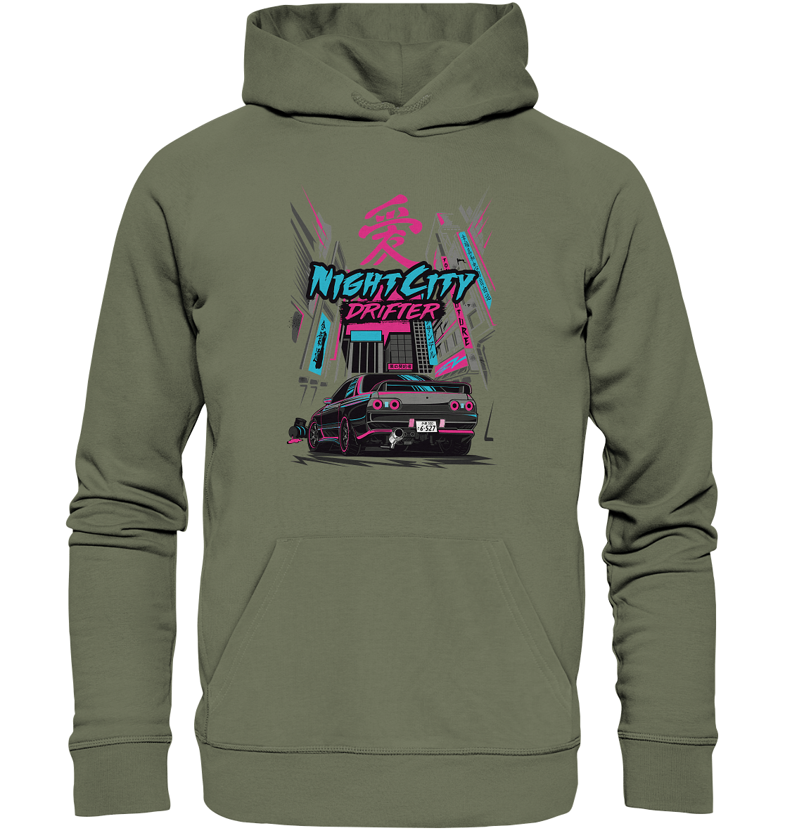 NightCity Skyline R32 - Premium Unisex Hoodie - MotoMerch.de