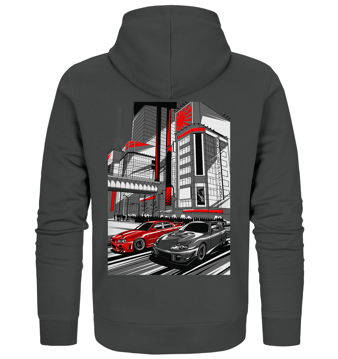 Nihon Nights - R34 vs. MK4 - Organic Zipper - MotoMerch.de