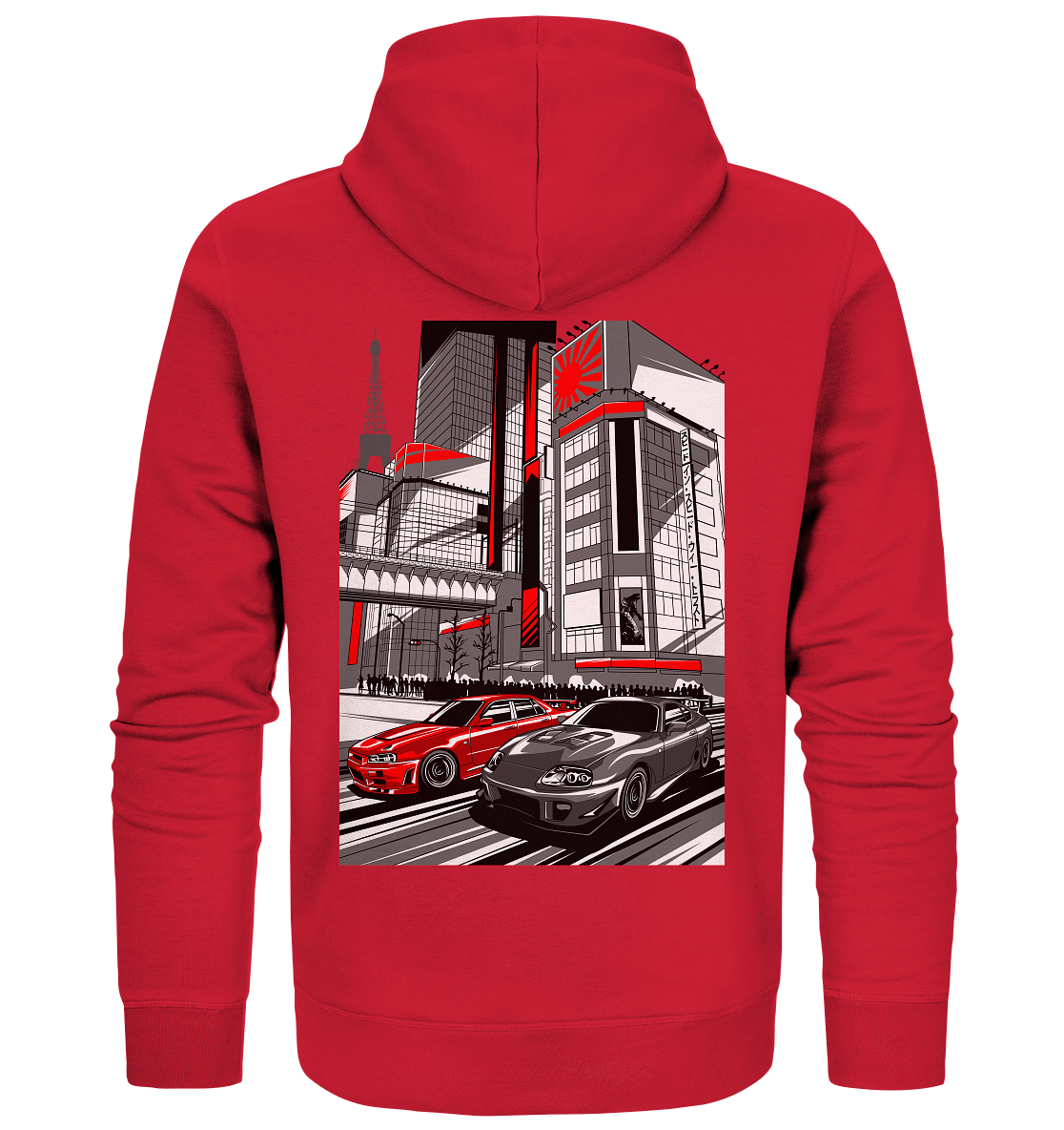 Nihon Nights - R34 vs. MK4 - Organic Zipper - MotoMerch.de