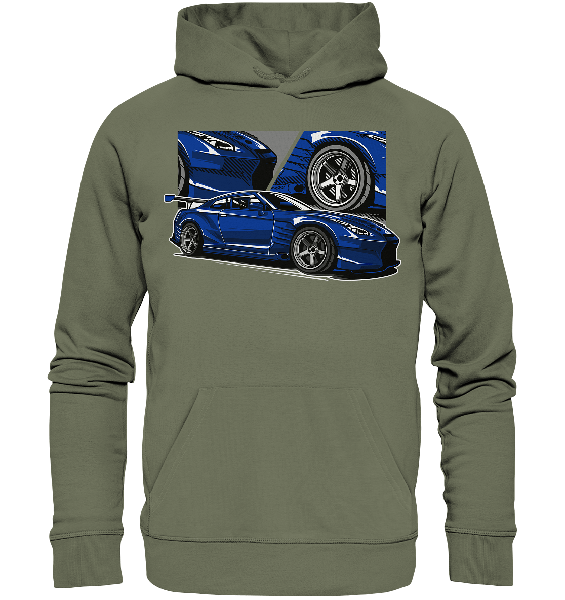 Nissan R35 GT-R Widebody - Premium Unisex Hoodie - MotoMerch.de