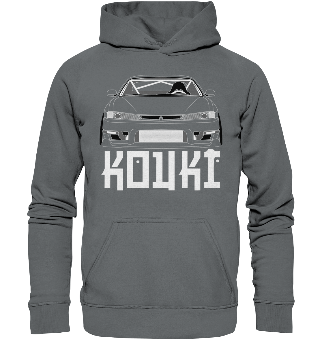Nissan S14 Kouki Front - Basic Unisex Hoodie - MotoMerch.de
