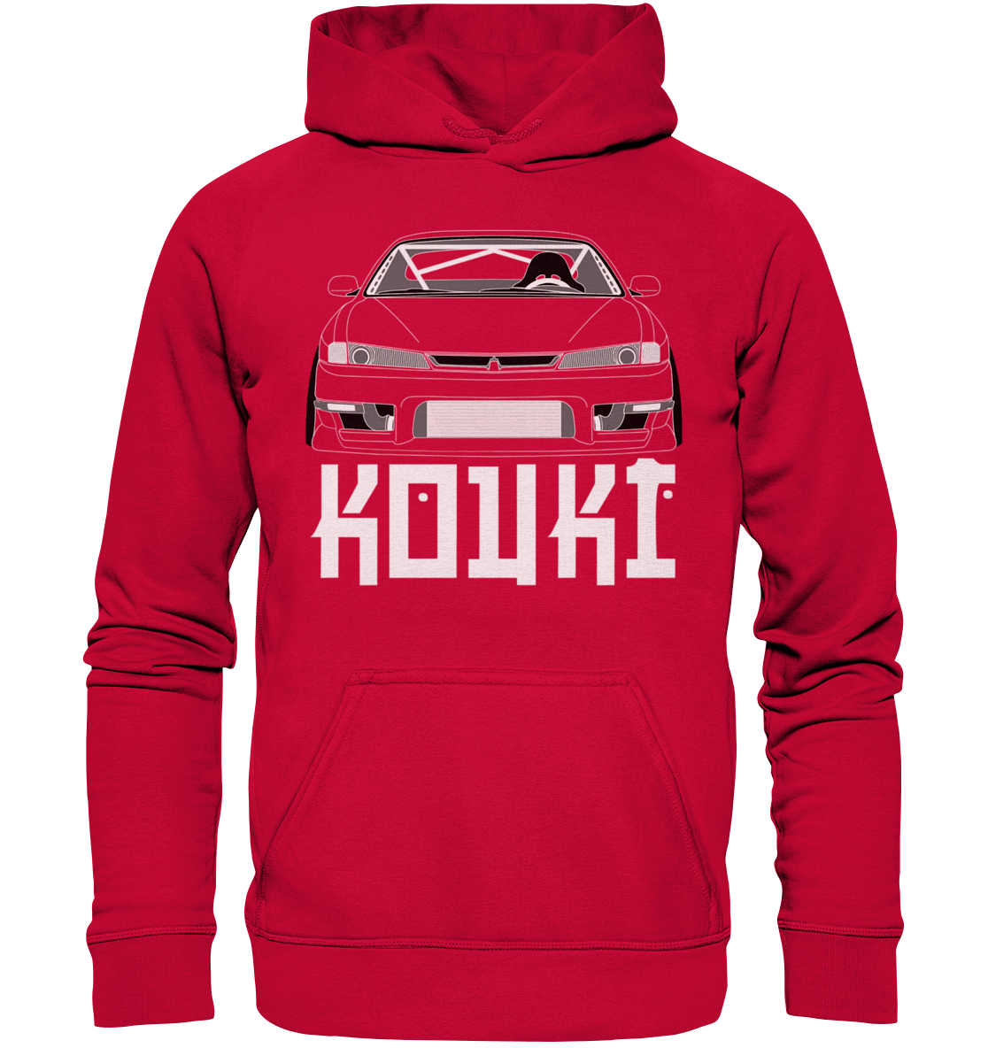 Nissan S14 Kouki Front - Basic Unisex Hoodie - MotoMerch.de