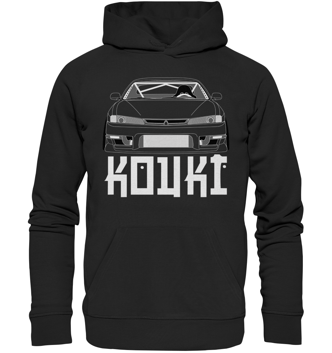 Nissan S14 Kouki Front - Premium Unisex Hoodie - MotoMerch.de