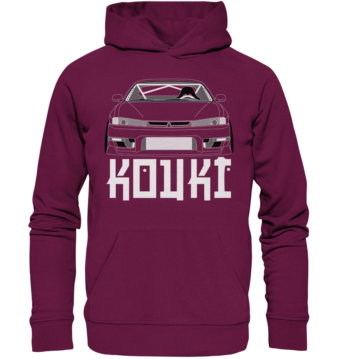 Nissan S14 Kouki Front - Premium Unisex Hoodie - MotoMerch.de