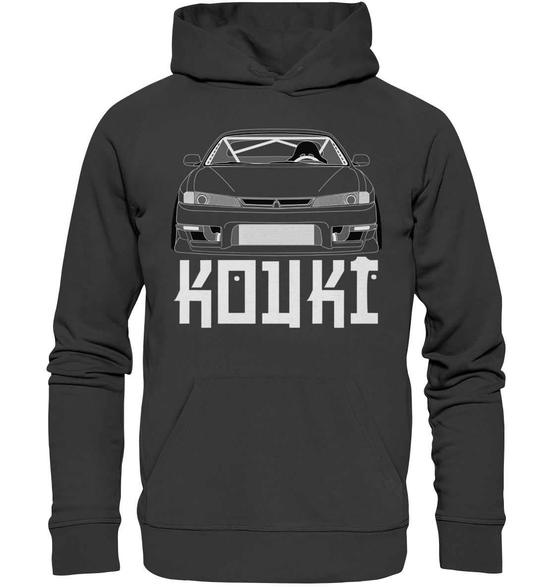 Nissan S14 Kouki Front - Premium Unisex Hoodie - MotoMerch.de