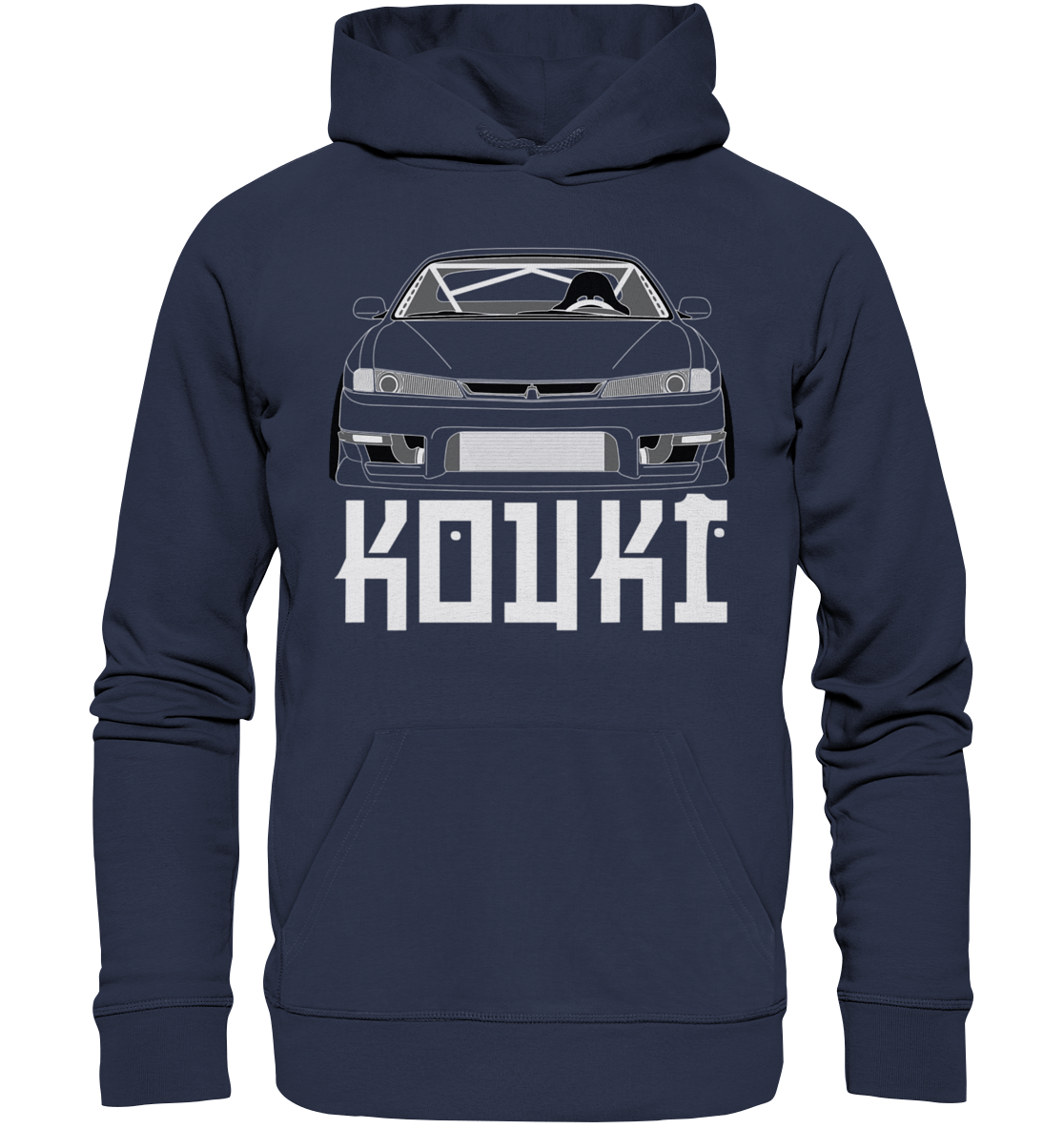 Nissan S14 Kouki Front - Premium Unisex Hoodie - MotoMerch.de