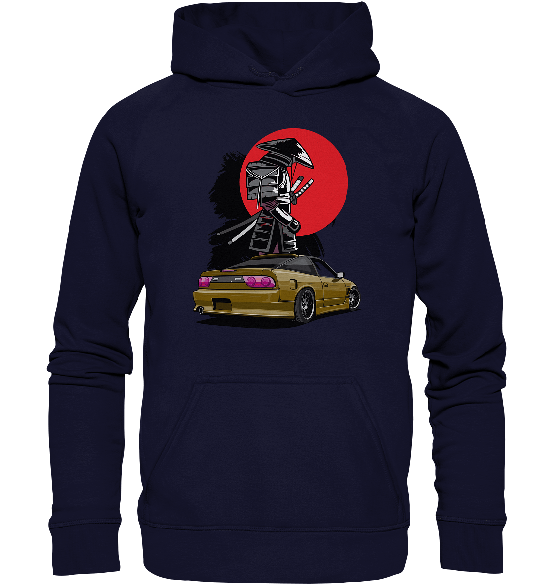 Nissan Silvia S13 Samurai - Basic Unisex Hoodie XL - MotoMerch.de