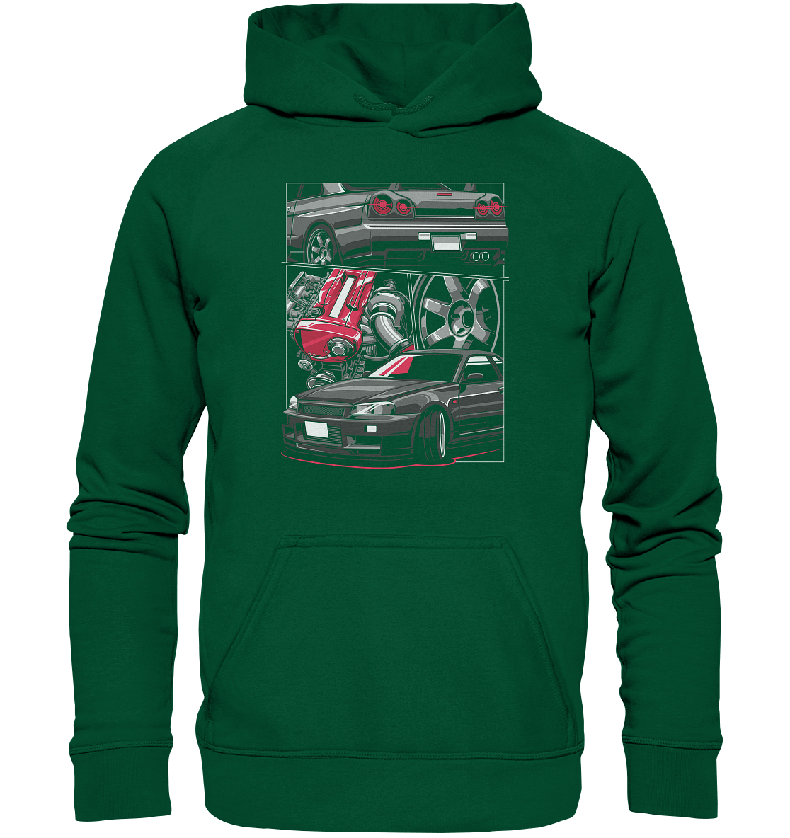 RB26 Skyline R34 - Basic Unisex Hoodie - MotoMerch.de