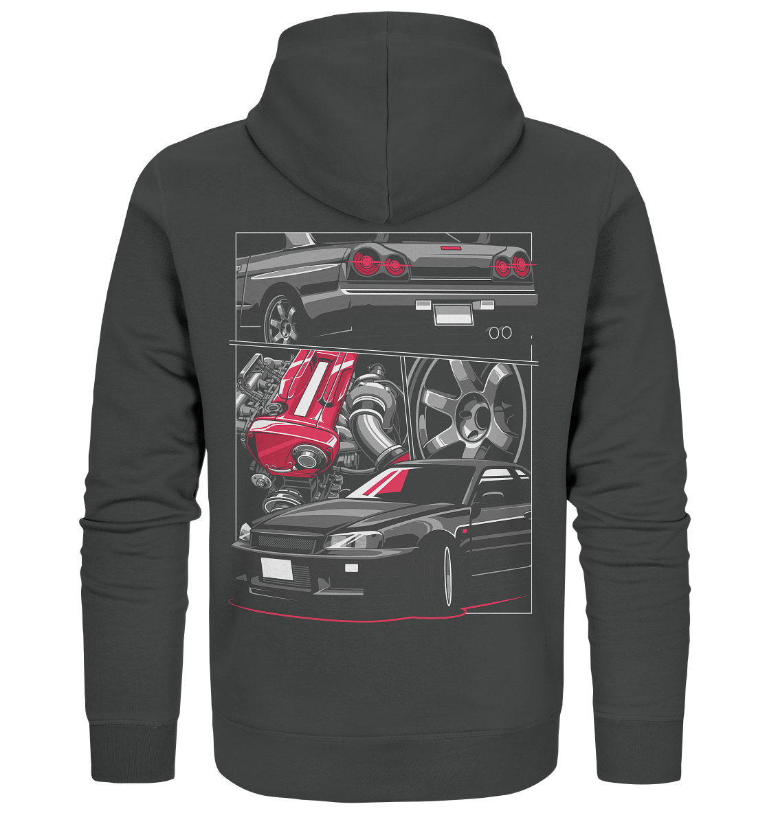 RB26 Skyline R34 - Organic Zipper - MotoMerch.de