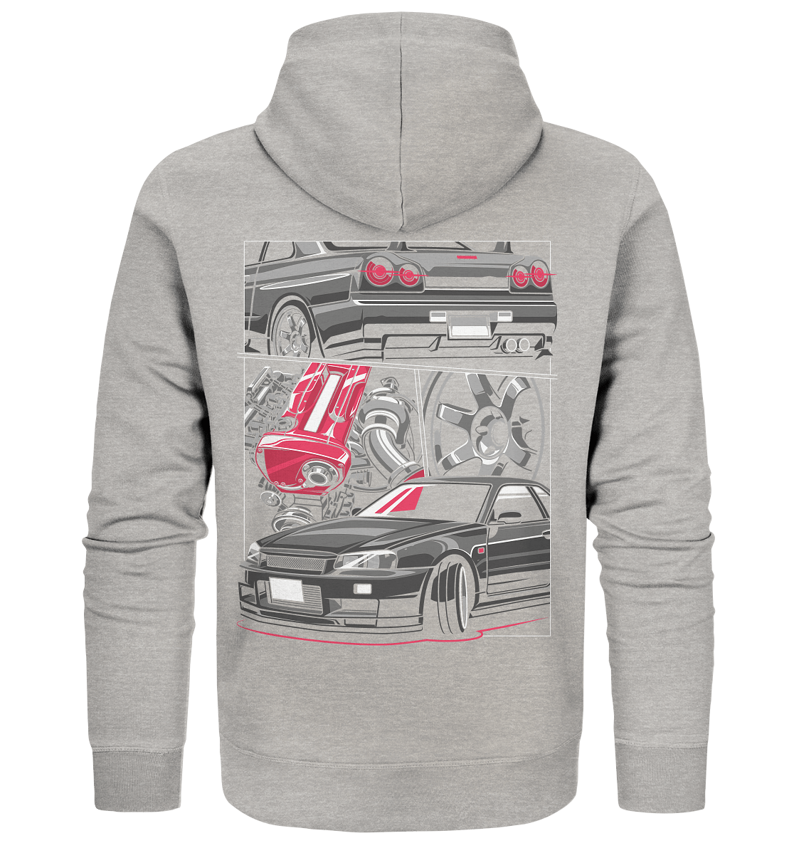 RB26 Skyline R34 - Organic Zipper - MotoMerch.de