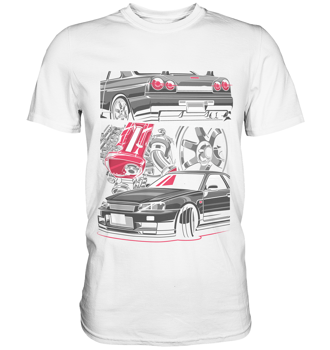 RB26 Skyline R34 - Premium Shirt - MotoMerch.de