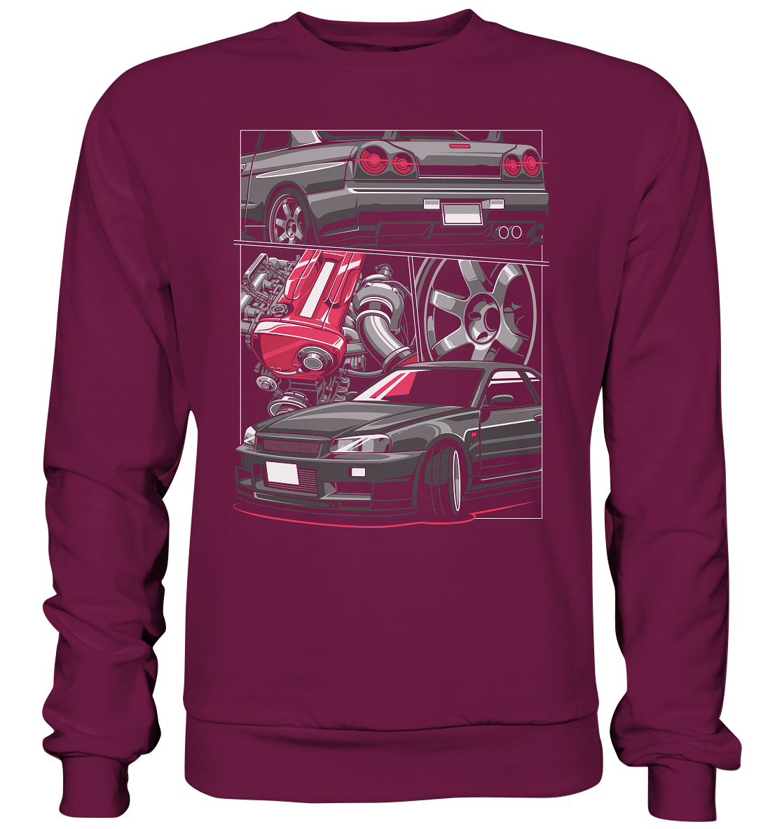 RB26 Skyline R34 - Premium Sweatshirt - MotoMerch.de
