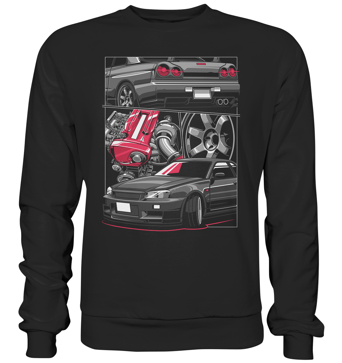 RB26 Skyline R34 - Premium Sweatshirt - MotoMerch.de