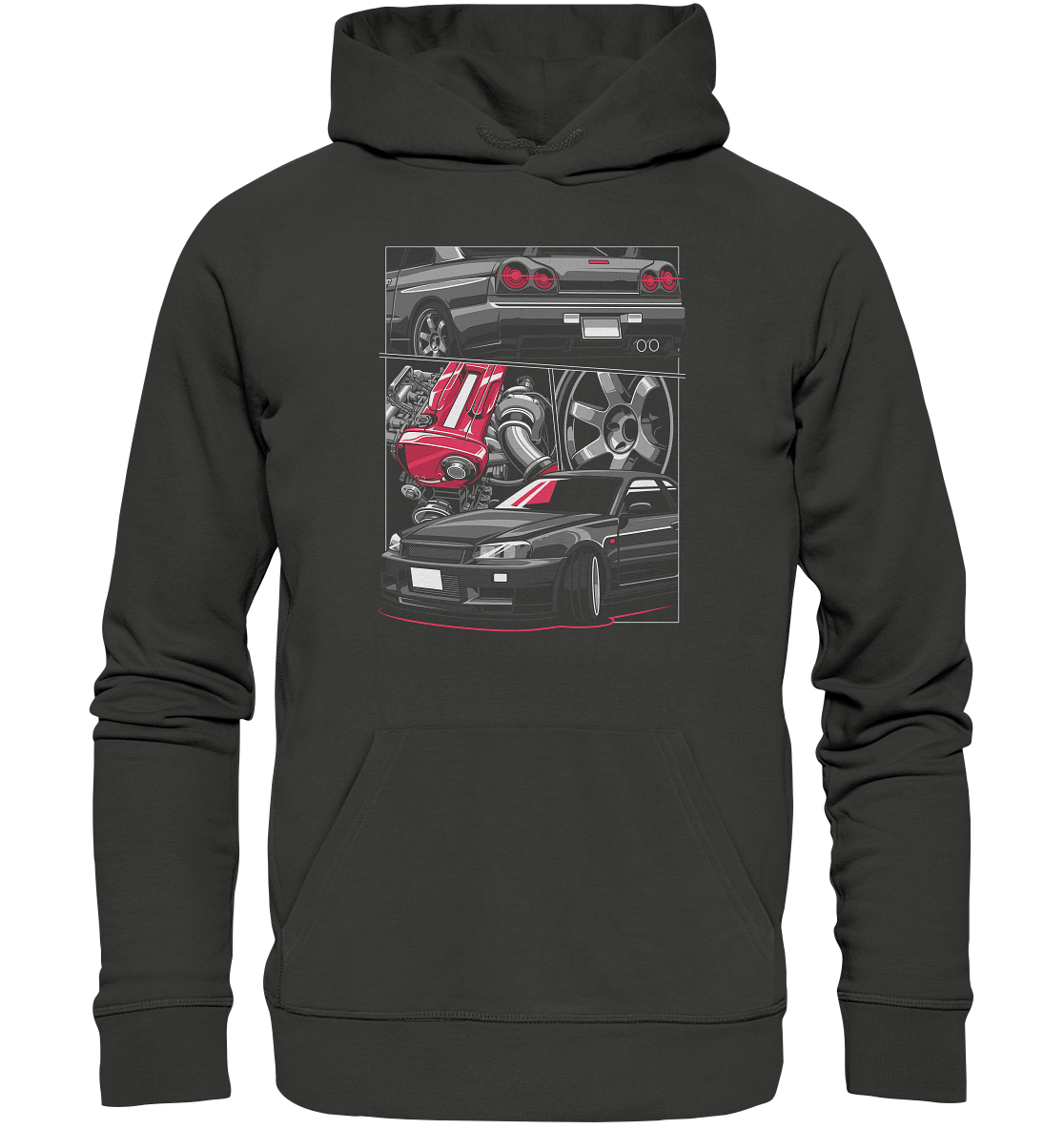 RB26 Skyline R34 - Premium Unisex Hoodie - MotoMerch.de