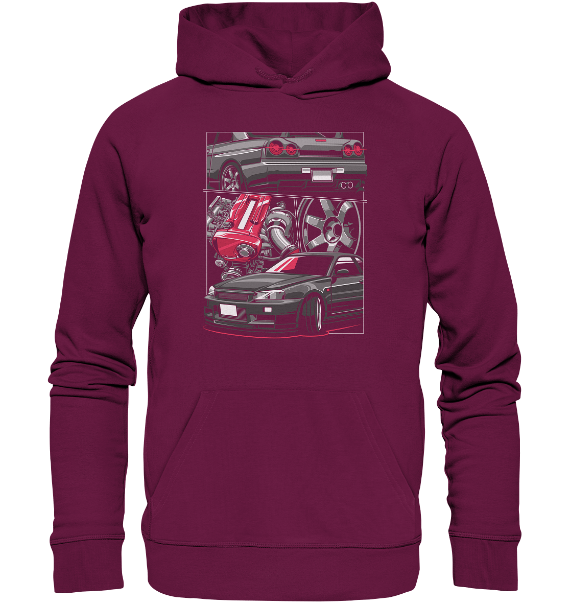 RB26 Skyline R34 - Premium Unisex Hoodie - MotoMerch.de