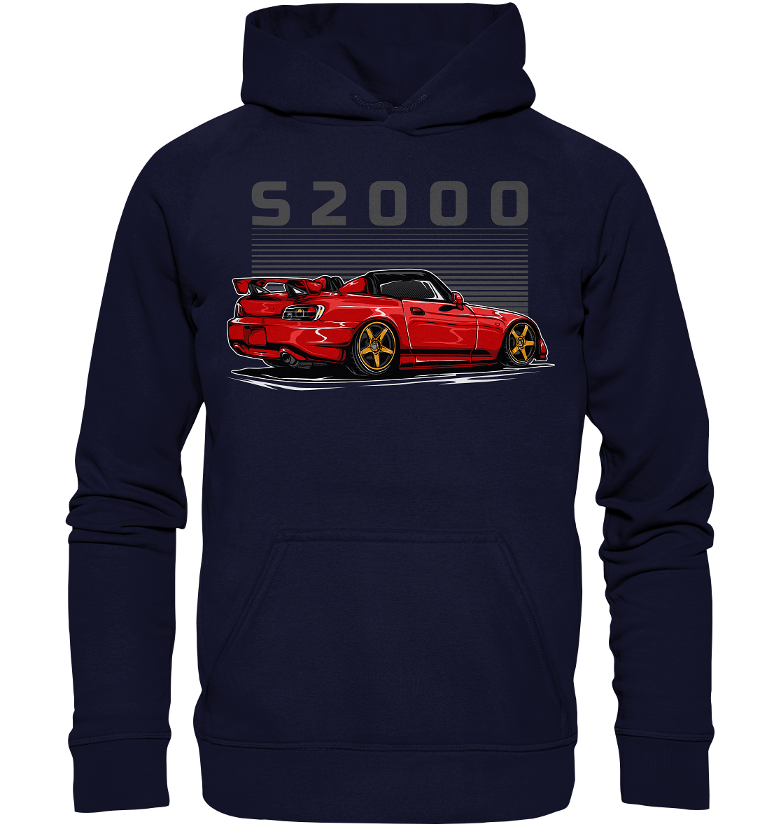 Red Honda S2000 - Basic Unisex Hoodie XL - MotoMerch.de