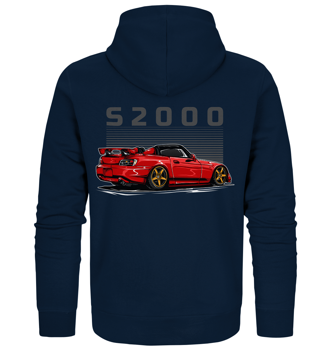 Red Honda S2000 - Organic Zipper - MotoMerch.de