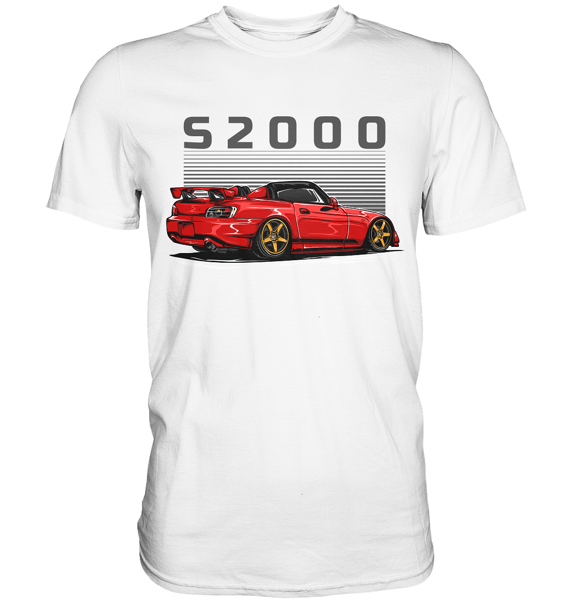 Red Honda S2000 - Premium Shirt - MotoMerch.de
