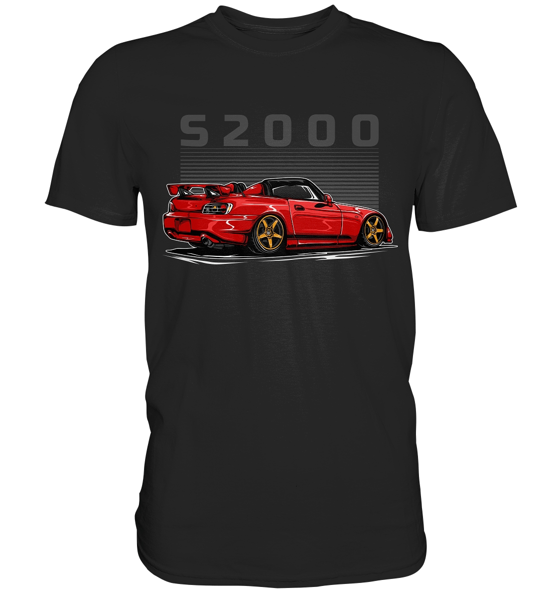 Red Honda S2000 - Premium Shirt - MotoMerch.de