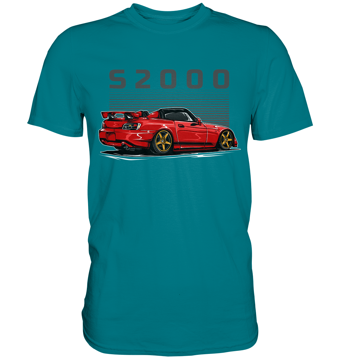 Red Honda S2000 - Premium Shirt - MotoMerch.de