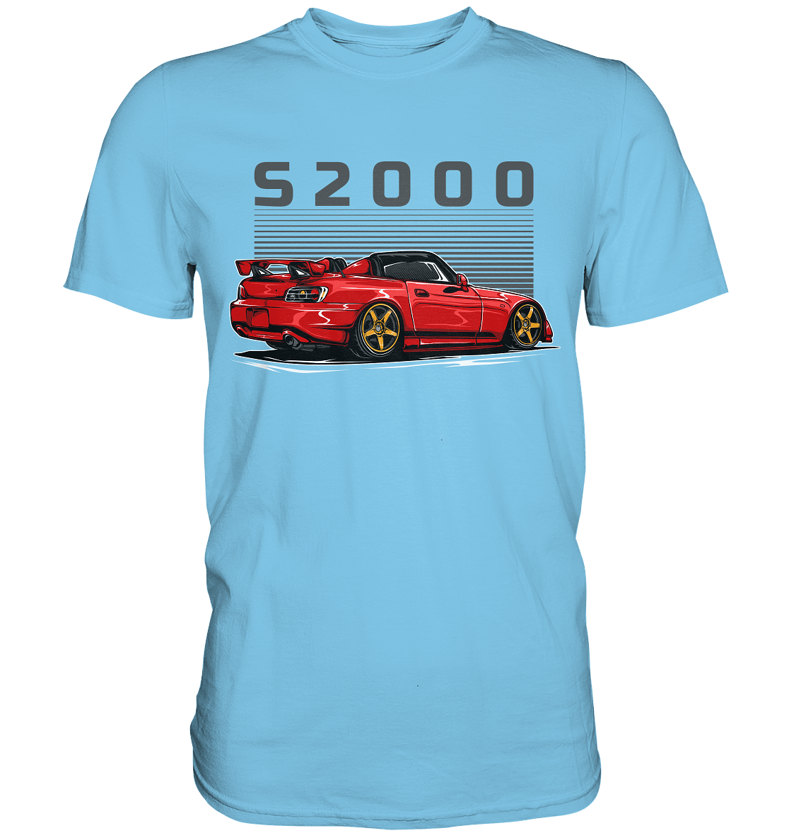 Red Honda S2000 - Premium Shirt - MotoMerch.de