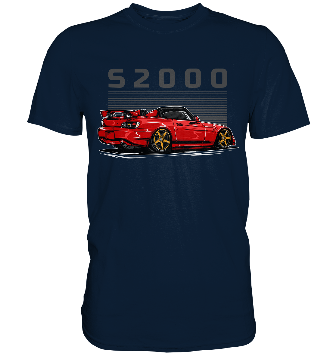 Red Honda S2000 - Premium Shirt - MotoMerch.de