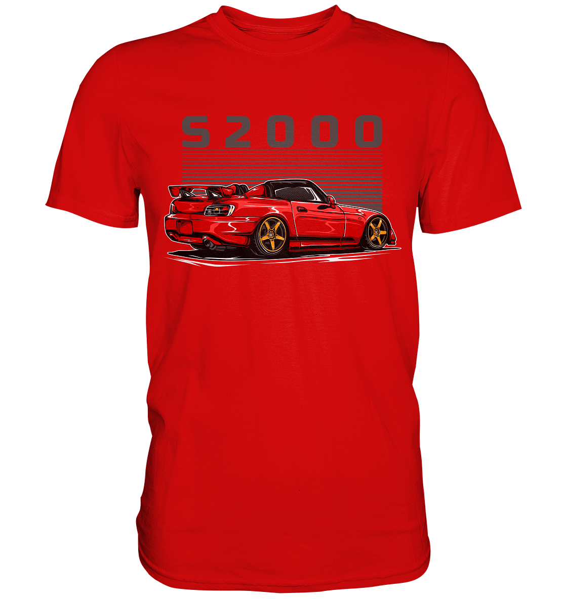 Red Honda S2000 - Premium Shirt - MotoMerch.de