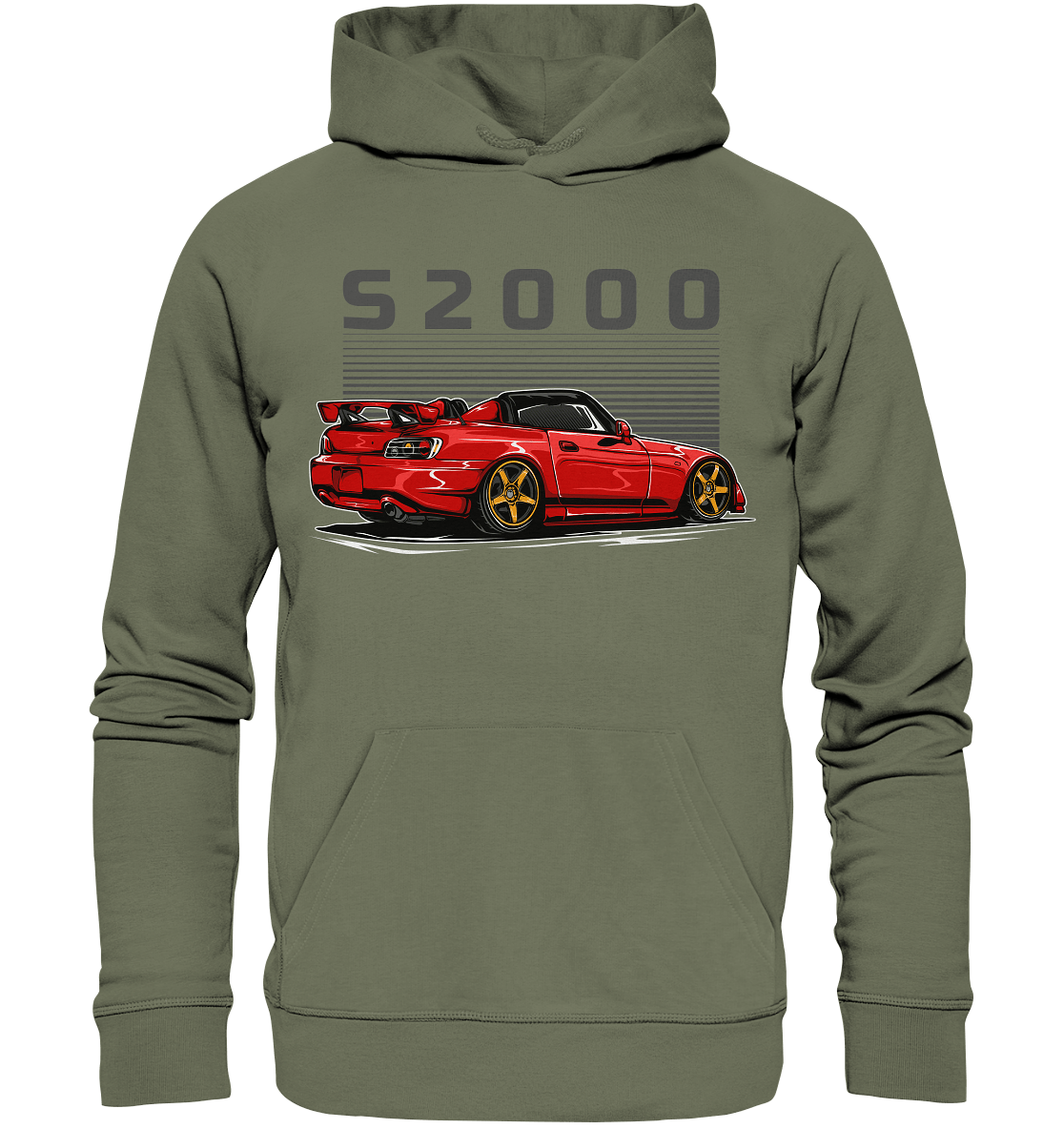 Red Honda S2000 - Premium Unisex Hoodie - MotoMerch.de