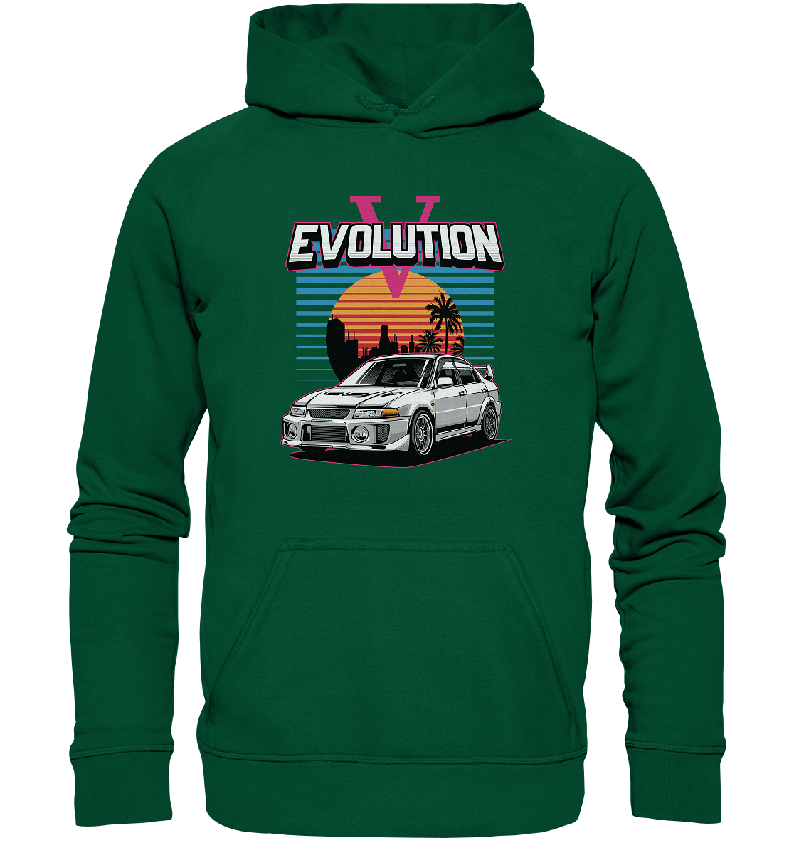 Retro Evo V - Basic Unisex Hoodie - MotoMerch.de
