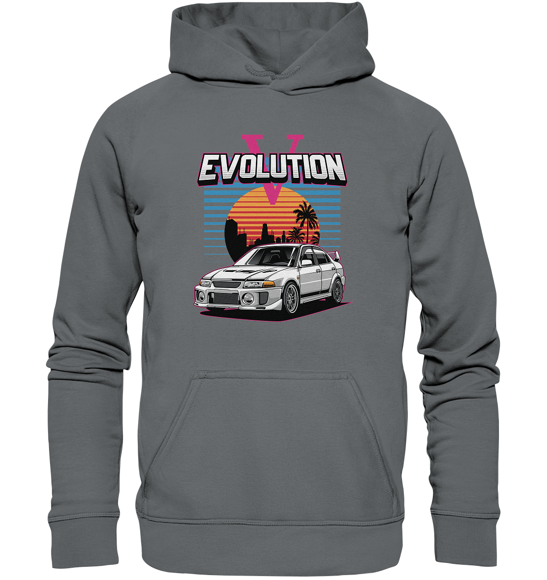 Retro Evo V - Basic Unisex Hoodie - MotoMerch.de