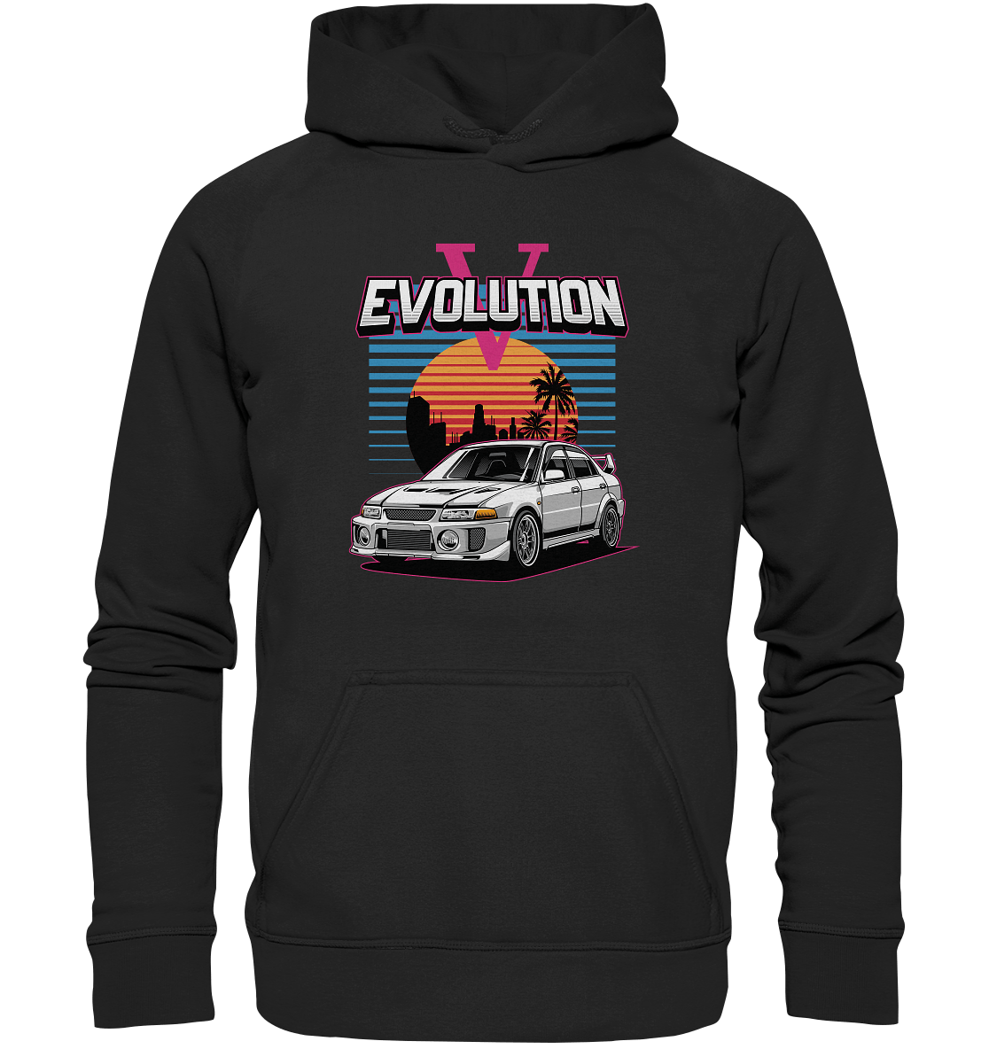 Retro Evo V - Basic Unisex Hoodie - MotoMerch.de