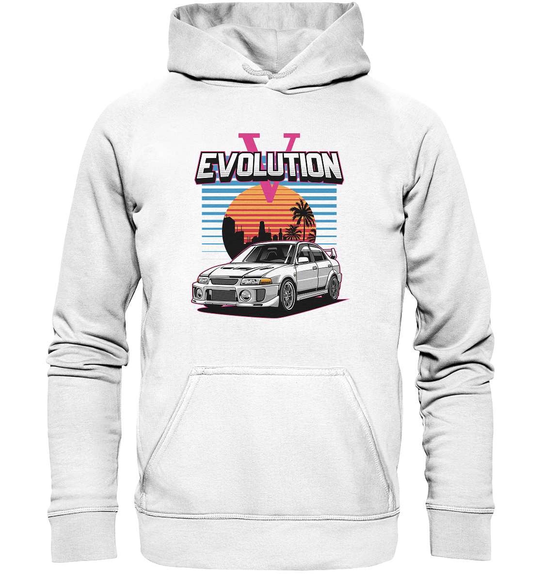 Retro Evo V - Basic Unisex Hoodie - MotoMerch.de