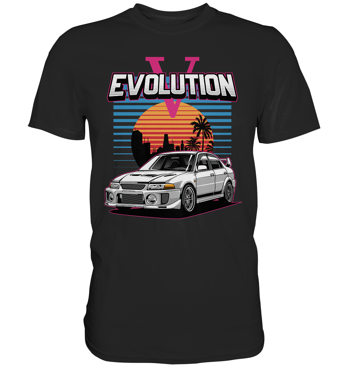 Retro Evo V - Premium Shirt - MotoMerch.de